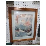 FRAMED FLAMINGO PRINT