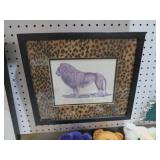 FRAMED LIONS PRINT