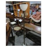VTG FLOOR LAMP W/ MILKGLASS SHADE