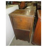ANTIQUE 1DR W/ DROP DOWN DOOR CABINET