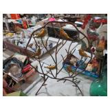 WROUGHT IRON ART - BIRDS IN TREE