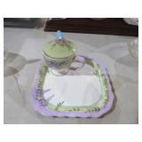 HOME INTERIORS WISTERIA TEACUP&PLATE