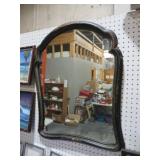 VTG WOOD WALL MIRROR