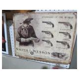 METAL SMITH & WESSON STANDARD OF THE WORLD SIGN