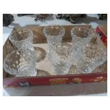 FOSTORIA  AMERICAN CUBIST JUICE GLASSES