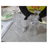 VTG CRYSTAL ANGEL CANDLEHOLDERS