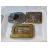 (3) VTG BELT BUCKLES