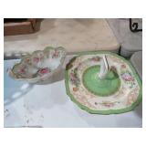 OLD SERVING DISH & BASKET FROM JAPAN