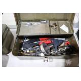 METAL TOOL BOX W/ CONTENTS