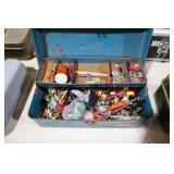 METAL TOOL BOX W/ CONTENTS