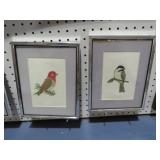(2) FRAMED BIRD NEEDLEPOINTS