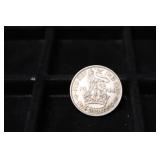 1944 GBR ONE SHILLING 50% SILVER