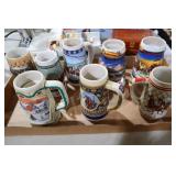 COLL. OF VINTAGE ADV BEER STEINS