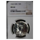 1965 P KENNEDY HALF DOLLAR 40% MS66