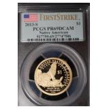 2013 S NATIVE AMERICAN DOLLAR PCGS PR69DCAM