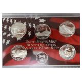 2006 US MINT 50 STATE QUARTER SILVER PROOF SET 90%
