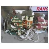 (2) CERAMIC CHRISTMAS VILLAGE PIECES