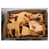 WOOD CARVED ANIMALS