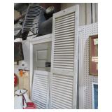 (2) OLD WOOD SHUTTERS