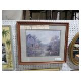 FRAMED AMISH FARMSTEAD PRINT