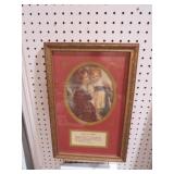 GOLD ORNATE FRAMED  MOTHER/DAUGHTER PRINT