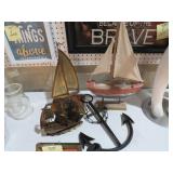 (3) BOATS & ANCHOR