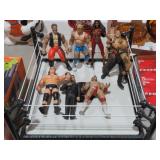 VTG WRESTLING RING W/ WRESTLERS