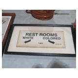OLD L&N RR SEGREGATION SIGN  9X16