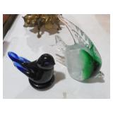 ART GLASS FISH & BIRD PAPERWEIGHTS