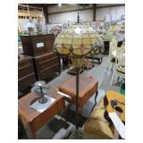 LEADED GLASS FLOOR LAMP