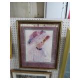 FRAMED VICTORIAN LADIES PRINT