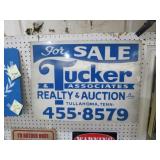 METAL TUCKER ADV. SIGN