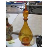 18" VTG EMPOLI AMBER DECANTER