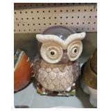 CERAMIC OWL COOKIE JAR
