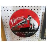12" RD PORCELAIN VICTOR HIS MASTERS VOICE SIGN