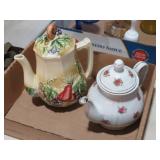 (2) VINTAGE TEA POTS