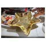 STUDIO NOVA CHRISTMAS SHINE GOLD STAR CANDY DISH