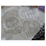 FOSTORIA  AMERICAN CUBIST EGG TRAYS & MISC