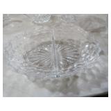 FOSTORIA  AMERICAN CUBIST DIVIDED DISH