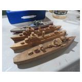 COLL. HANDMADE WOOD MODEL SHIPS