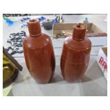 (2) EARLY GIN BOTTLE CROCKS