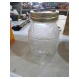 VTG HONEYMOON PEANUT JAR W/ LID