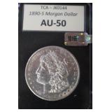 1890 S MORGAN SILVER DOLLAR 90%