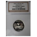 2003 S ARKANSAS SILVER QUARTER 90% PF69UC