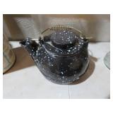 GARNITE OVER CAST IRON TEA  KETTLE