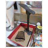 ANTIQUE SHOE LASP & COWBELL