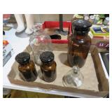 LAB BOTTLES & ALCOHOL LAMP