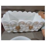 WESTMORELAND MILKGLASS GRAPE PLANTER