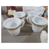 (4) PYREX SPRING DAISY BLOSSOM MUGS