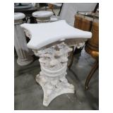 HEAVY RESIN ORNATE COLUMN PLANTSTAND